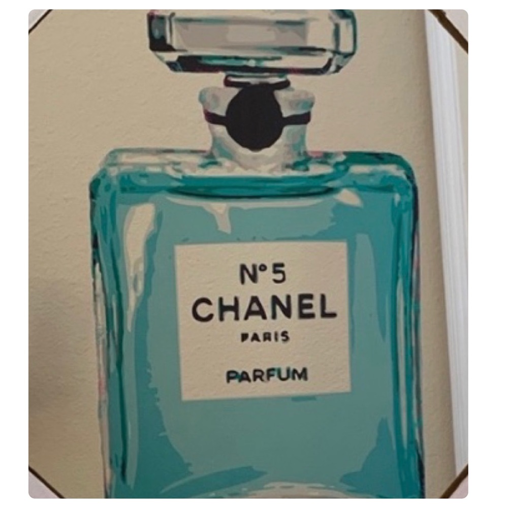 CHANEL N°5 Blue Perfume Bottle Wall Art Print